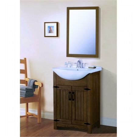 LEGION FURNITURE 24 In. - Weathered Gray Sink Vanity - No Faucet Included WLF6043